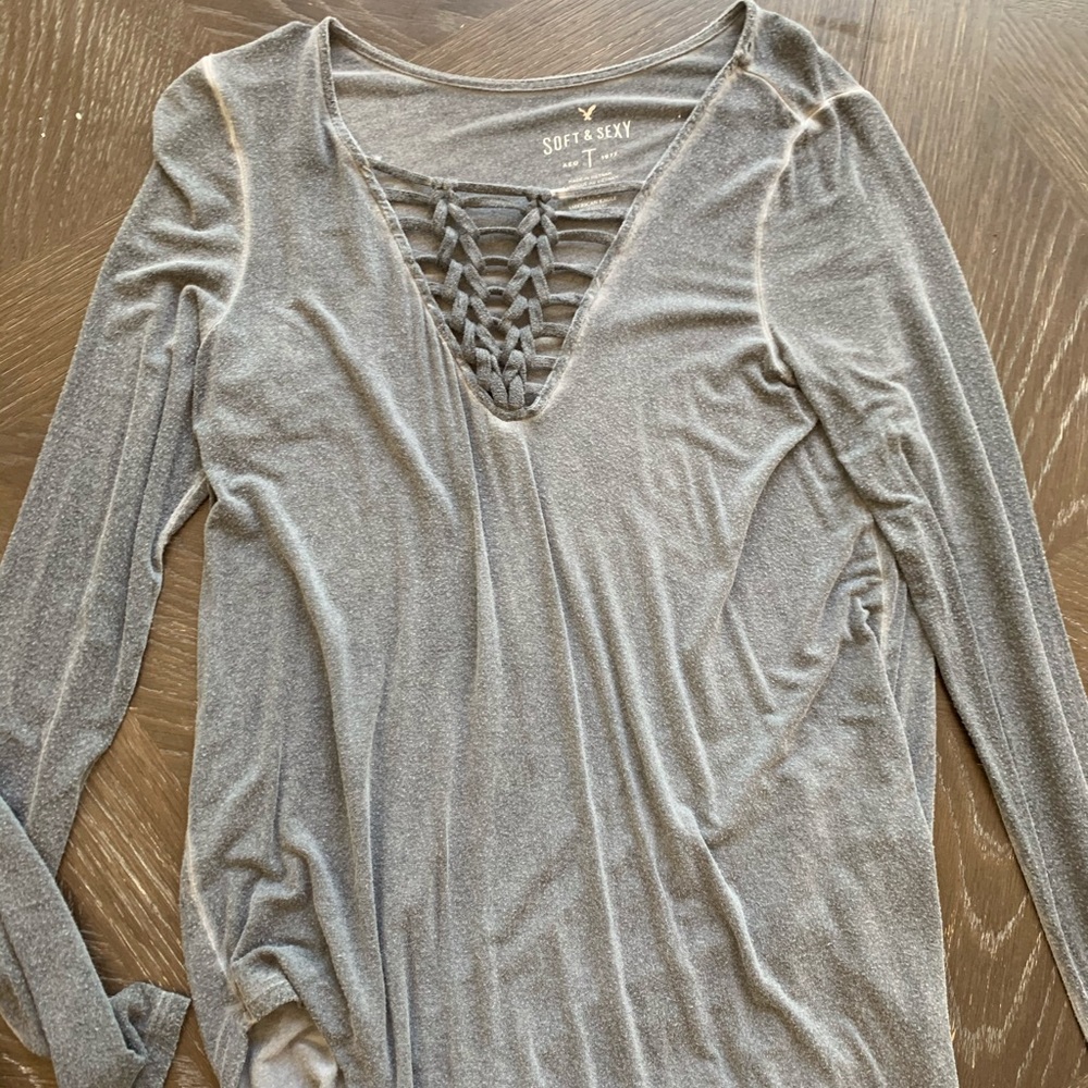Long sleeve soft and sexy American Eagle tee